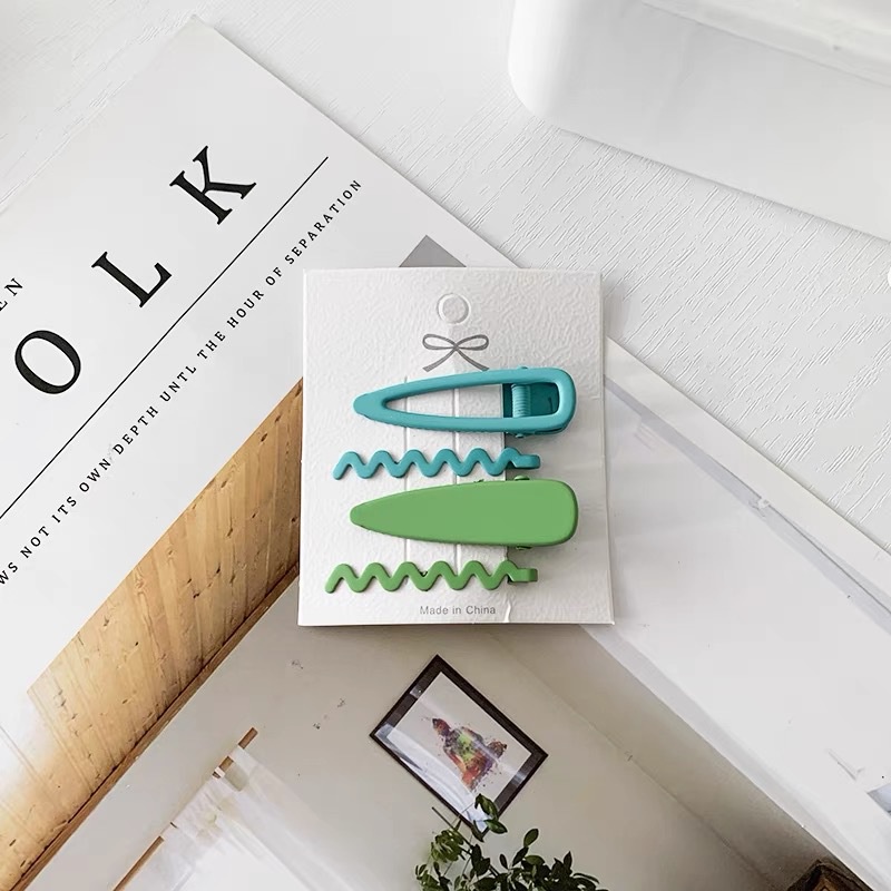 Kẹp Tóc Màu Kẹo Đơn Giản Phong Cách Hàn Quốc Dễ Thương