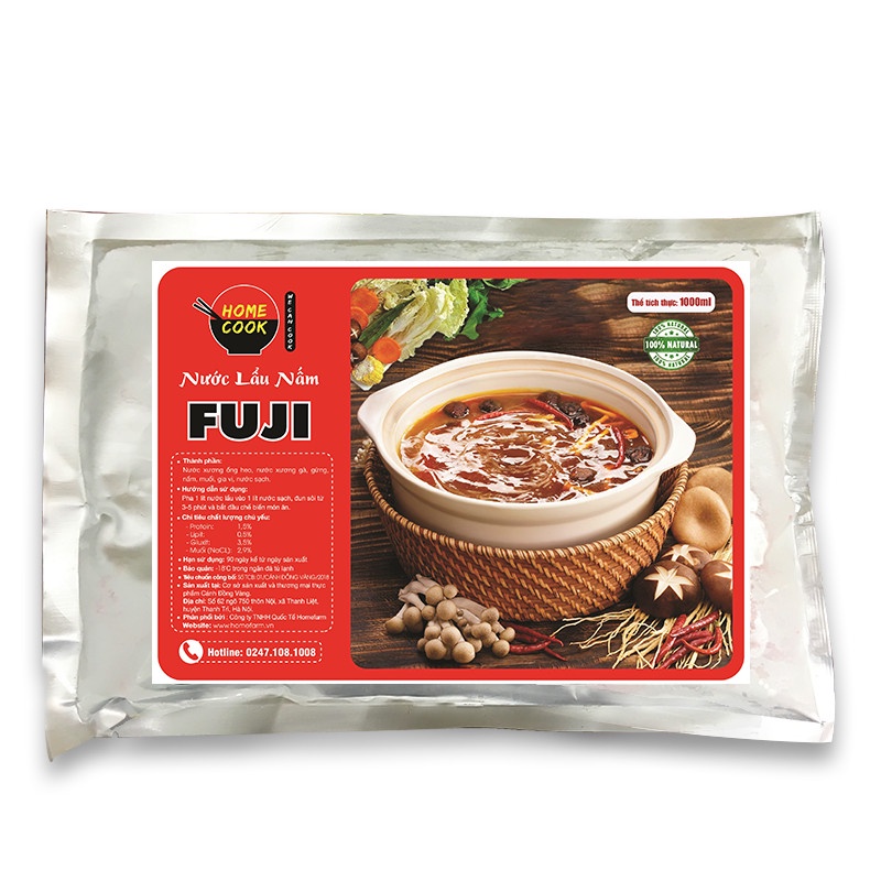 Nước lẩu nấm túi 500gr Homefarm | BigBuy360 - bigbuy360.vn