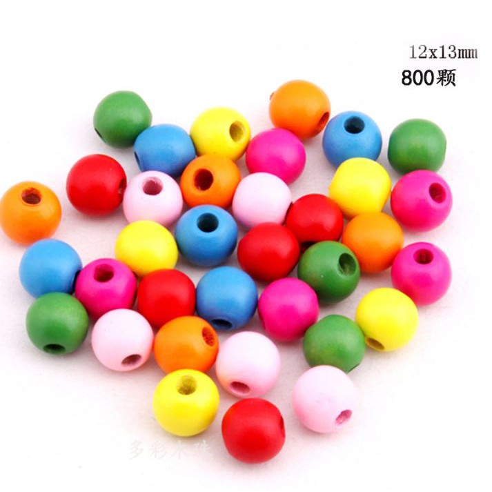 100gam Hạt gỗ tự nhiên đủ màu đủ size 4mm-5mm-6mm-8mm-10mm-12mm-14mm-16mm-18mm-20mm-25mm-30mm/ gói 100gam