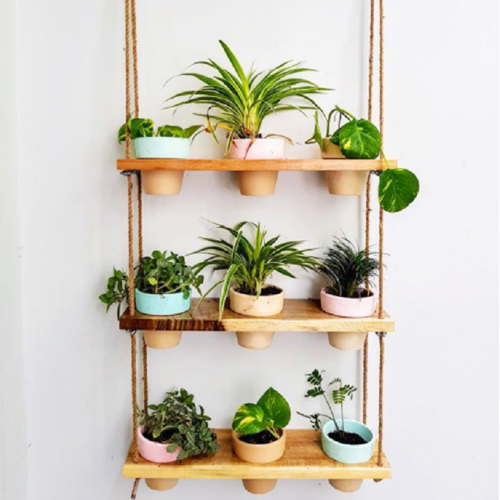 Khung kệ treo tường decor, chậu cây, sách vở,.....