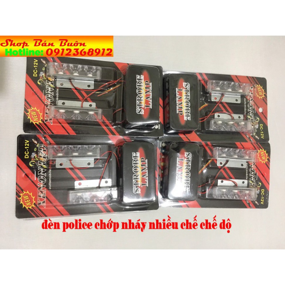 Đèn led police chớp cảnh sát màu xanh đỏ giá 1 cặp