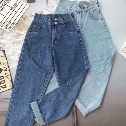 Quần jean baggy nữ /quần bò baggy nữ quần jeans nữ cạp cao