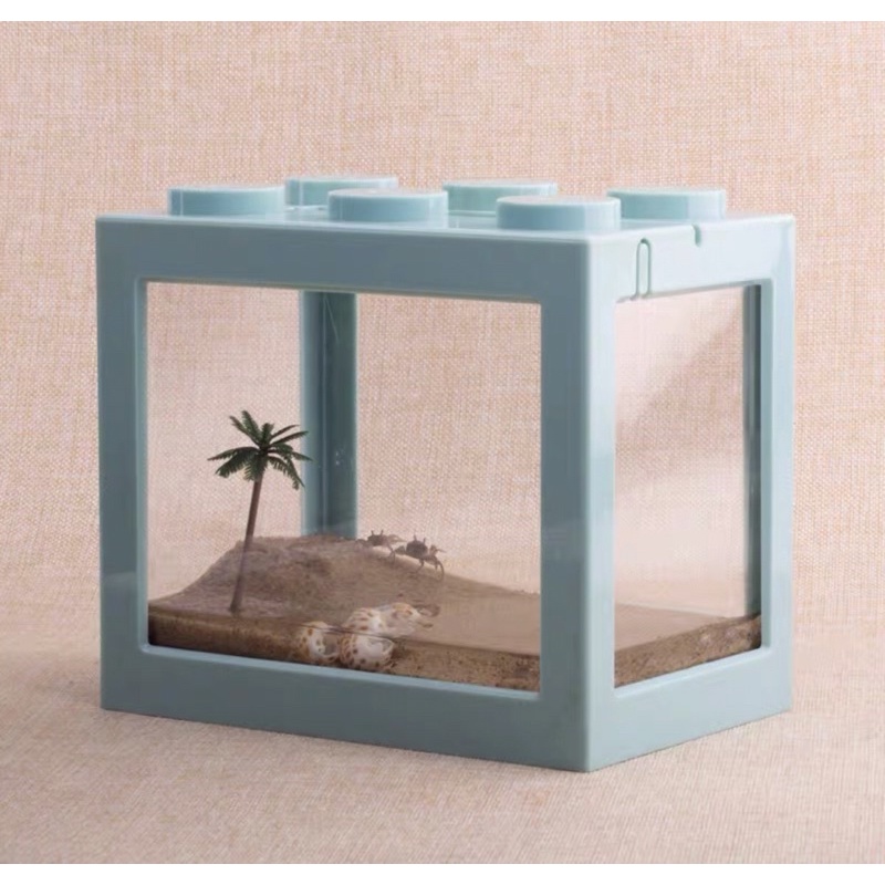Bể Cá Mini Lắp Ráp Dùng Nuôi Cá Cảnh Thuỷ Sinh, Betta, Marimo, Bò Sát Nhỏ