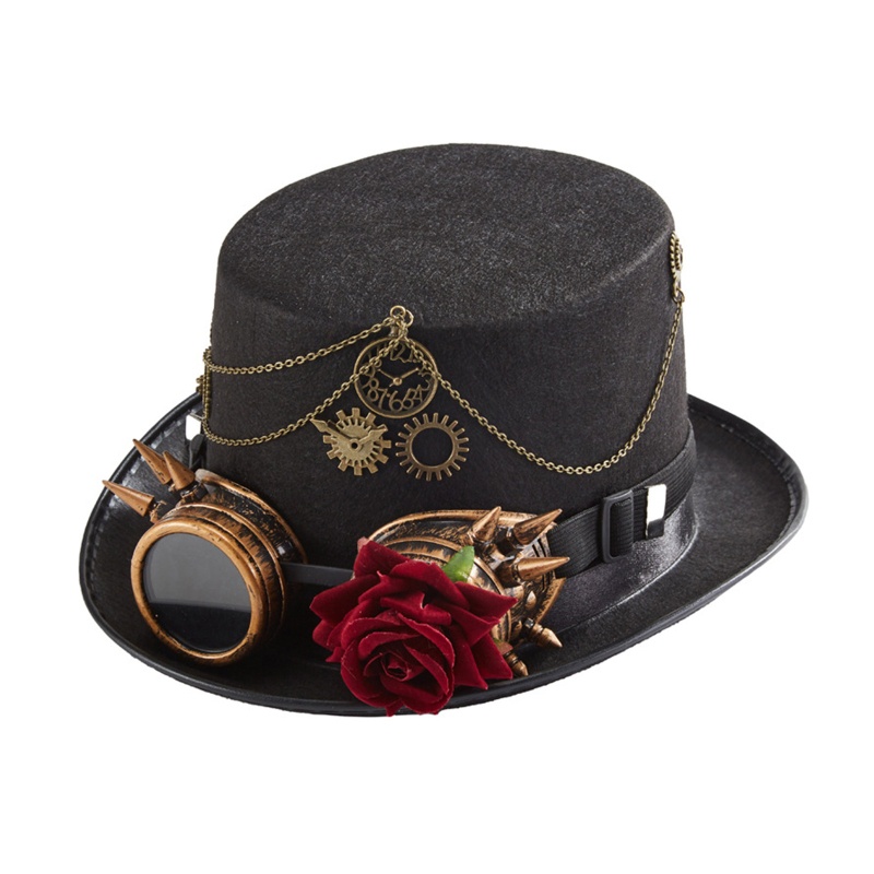 Mũ Đội Đầu Kèm Kính Bảo Hộ Phong Cách Steampunk Bowling