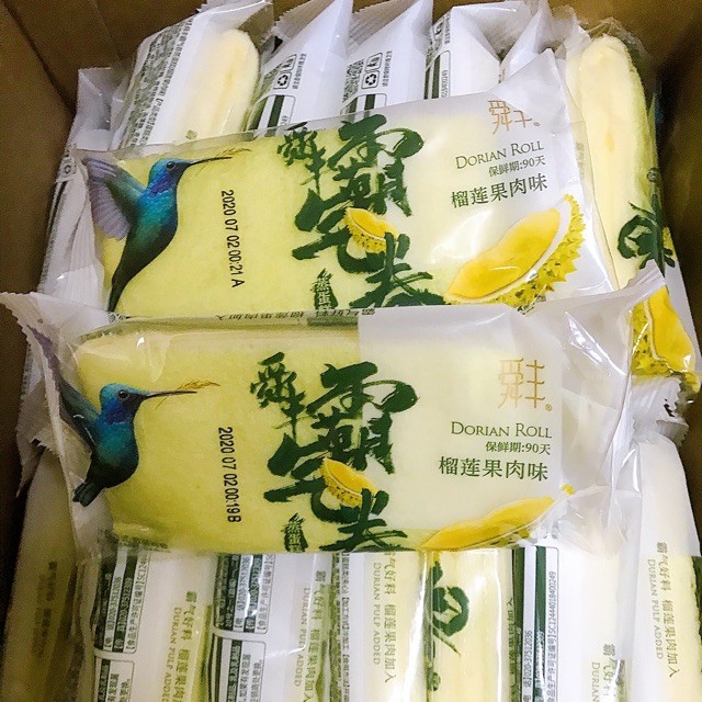 [Sẵn] 500g Bánh Bông Lan Sầu riêng chim xanh Đài Loan