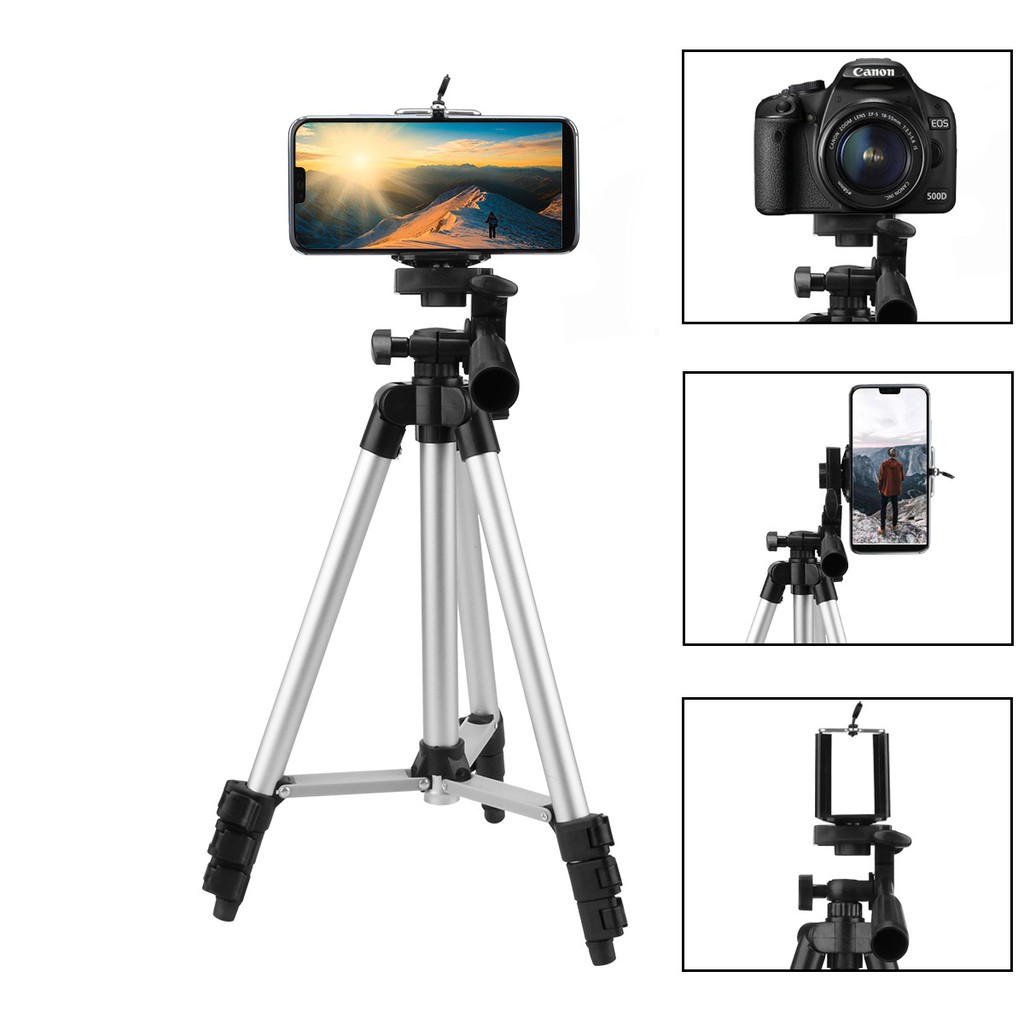 Bộ gậy chụp ảnh 3 chân Tripod TF-3110A - Bộ giá đỡ điện thoại máy ảnh 3 chân tripod