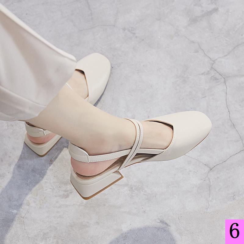 Giày Sandal Cao Gót Năm 2021 Đế Dày Có Dây Buộc Thời Trang Mùa Hè Hàng Mới Cho Nữ