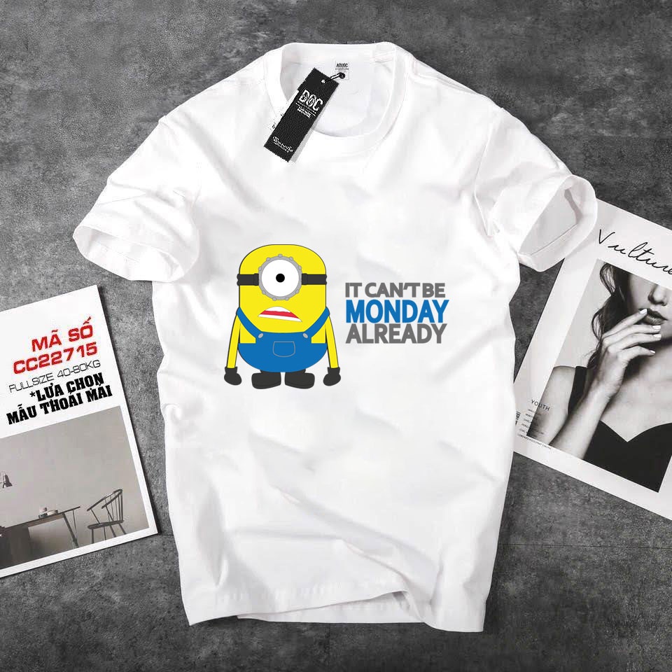 ÁO THUN TAY NGẮN CỔ TRÒN Minion Ngộ Nghĩnh IN HÌNH CỰC ĐỘC GIÁ RẺ BẤT NGỜ SIÊU LỜI - 023