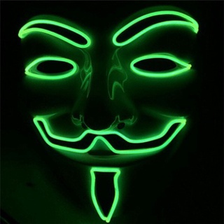 MẶT NẠ HÓA TRANG HACKER anonymous đèn led 7 màu cao cấp