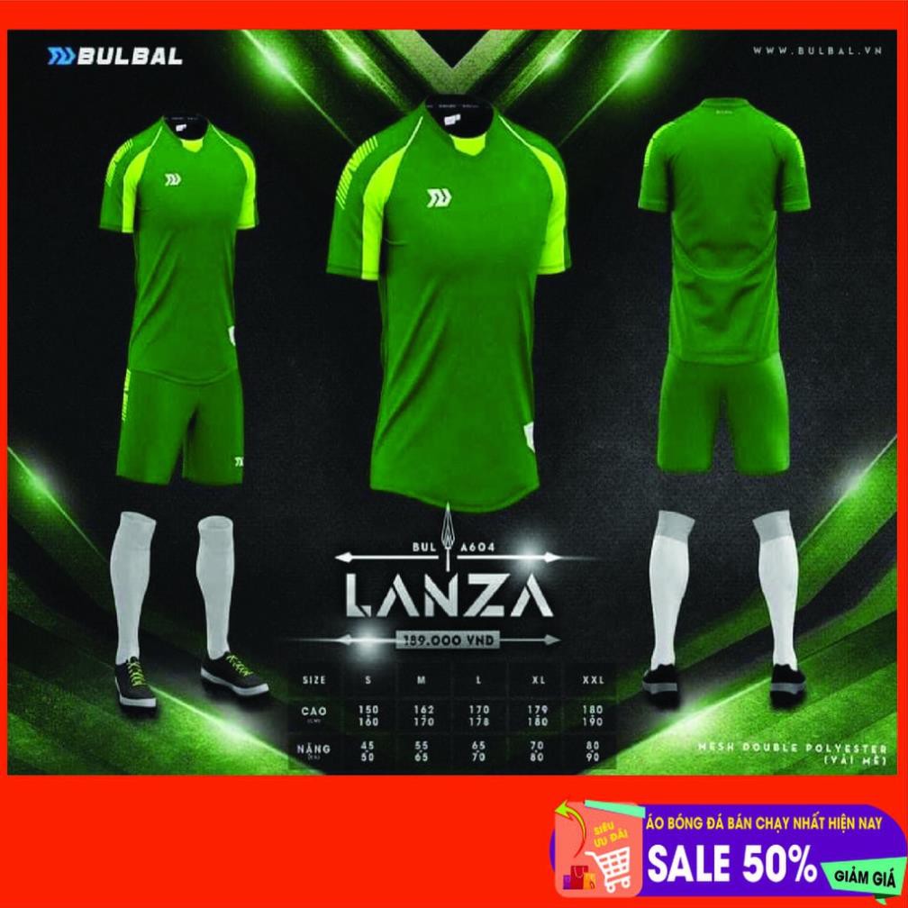 Bộ áo bóng đá không logo Bulbal Lanza sẵn kho, giá tốt