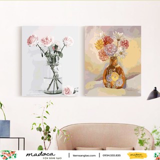 Tranh sơn dầu theo số hoa hồng quý phái 263 303