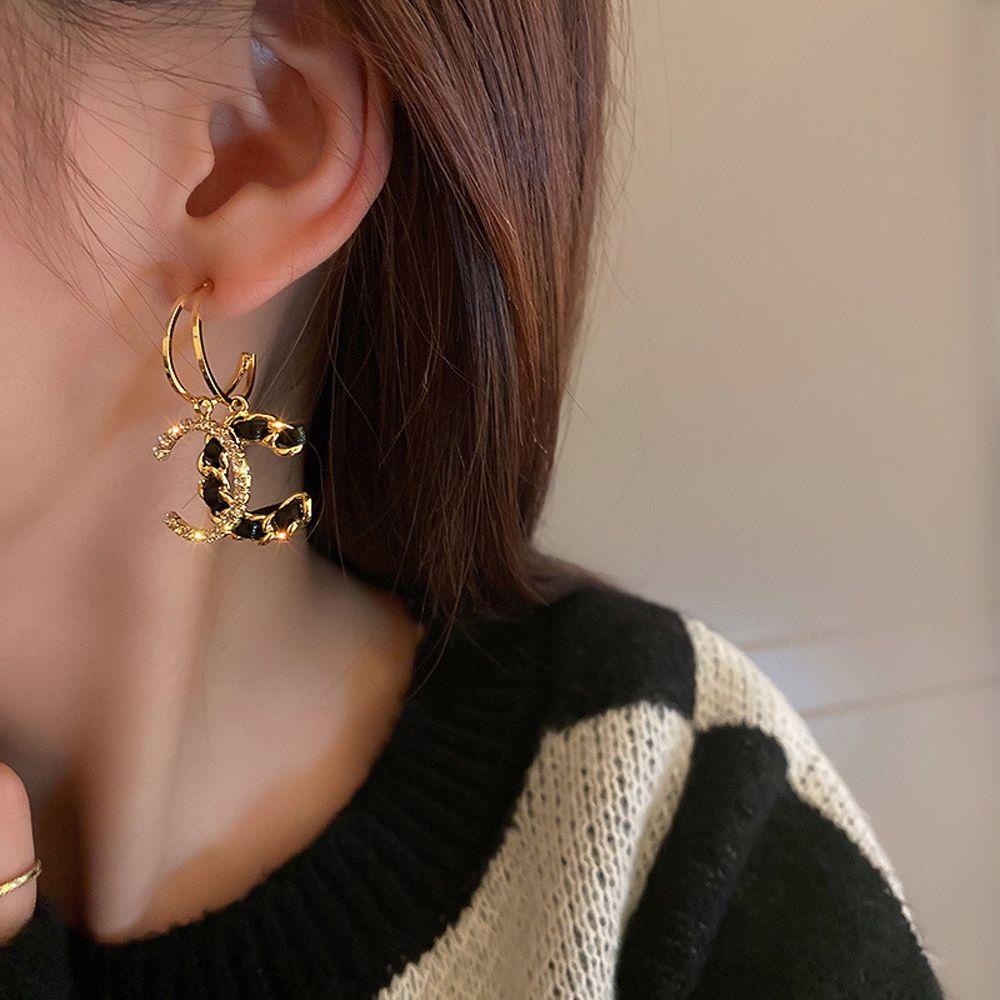 Bông Tai Dáng Dài Bằng Da Phong Cách Vintage Thời Trang Cho Nữ