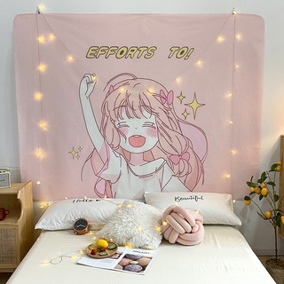 Thảm treo tường trang trí hình cô gái Anime nhật bản