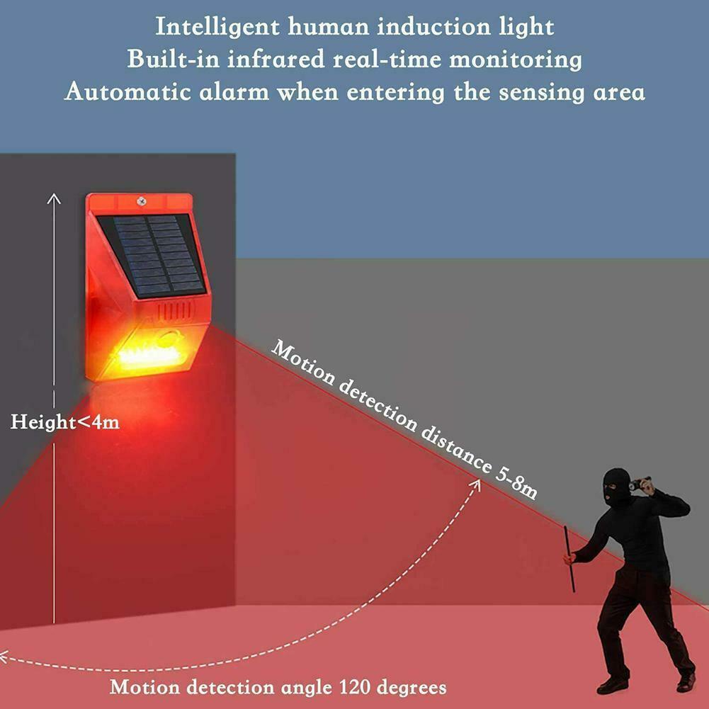 Đèn báo động chống muỗi sử dụng năng lượng mặt trời V5C8