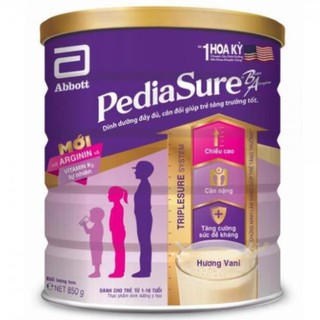 [CHÍNH HÃNG] Sữa Bột Abbott PediaSure BA Hương Vani Hộp 850g