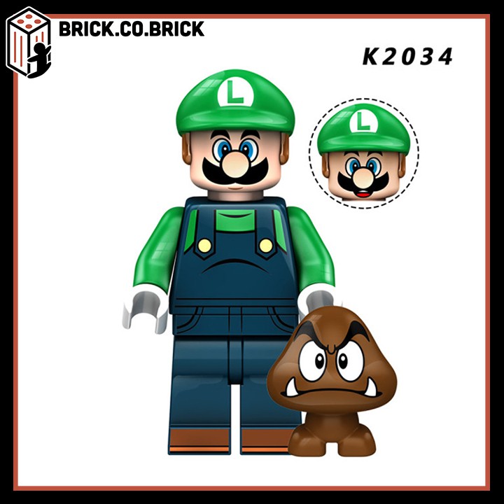 MARIO Nấm lùn đỏ Đồ Chơi Lắp Ráp Mô Hình Non Lego và Minifigure nhân vật hóa trang MỚI NHẤT KDL805