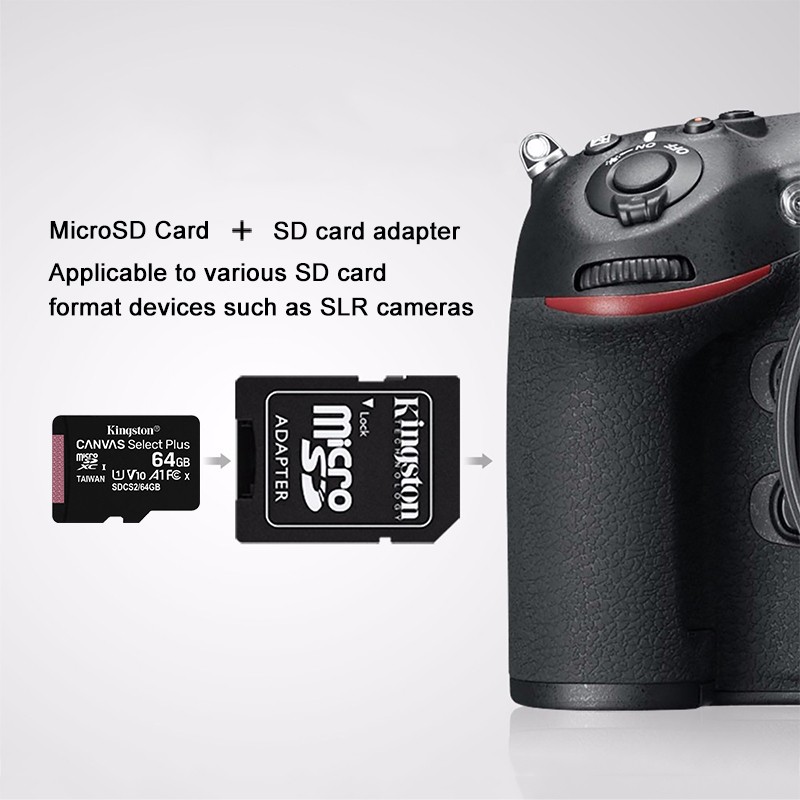 Thẻ nhớ Micro SD Class 10 100MB/ s 16GB / 32GB / 64GB / 128GB đầu cắm TF cho camera quan sát