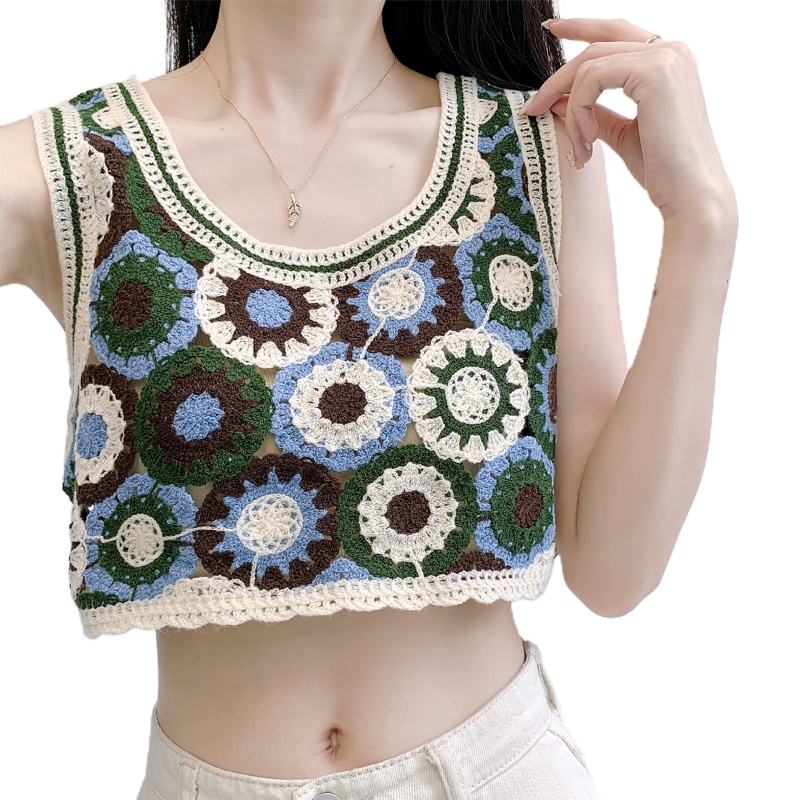 Áo Hai Dây Mùa Hè In Họa Tiết Hoa Cho Nữ