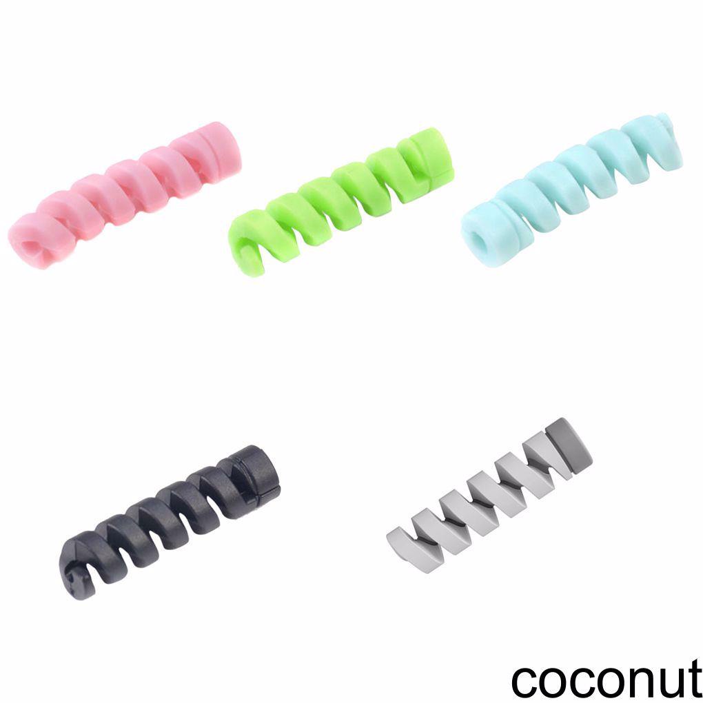 [Coco] Wind Cellphone Charging USB Case Cover Silicone Spiral Data Cable Line Anti fracture Protectors