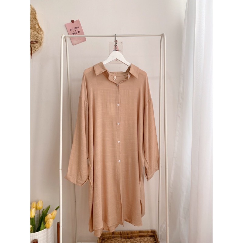 Váy sơ mi đũi (ib chọn màu ) | BigBuy360 - bigbuy360.vn