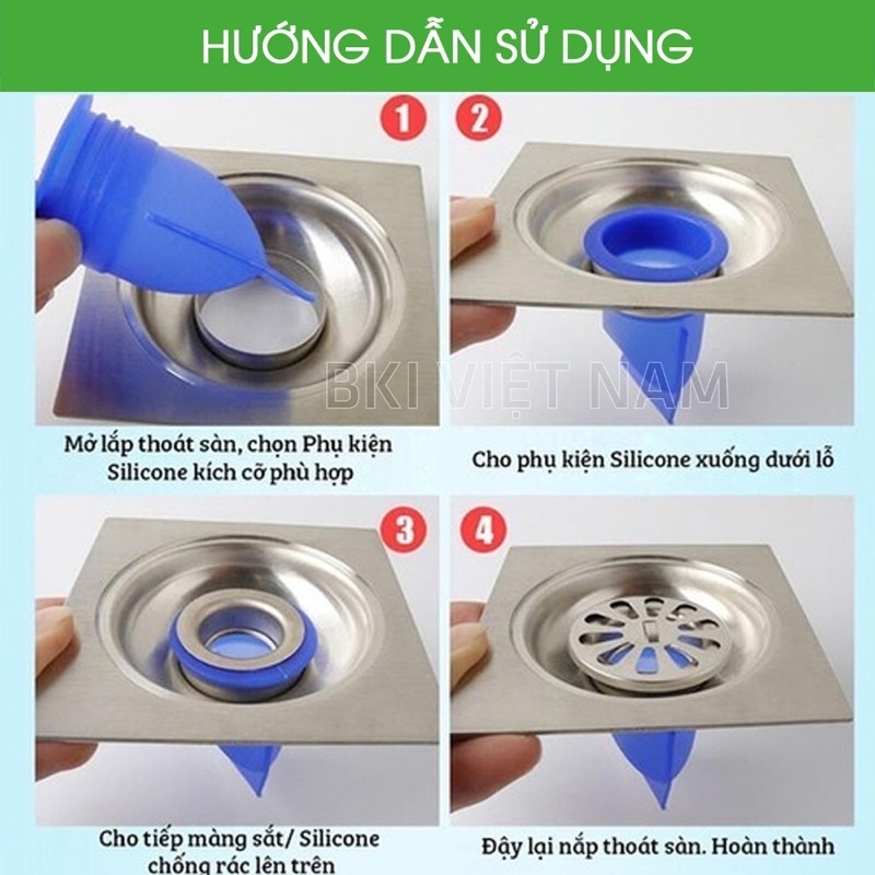 Dụng Cụ Ngăn Mùi Hôi Cống,Phễu Ngăn Mùi Bằng Silicol Dẻo Cao Cấp