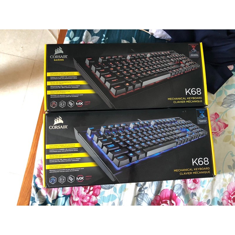 bàn phím corsair k68 blue/red switch