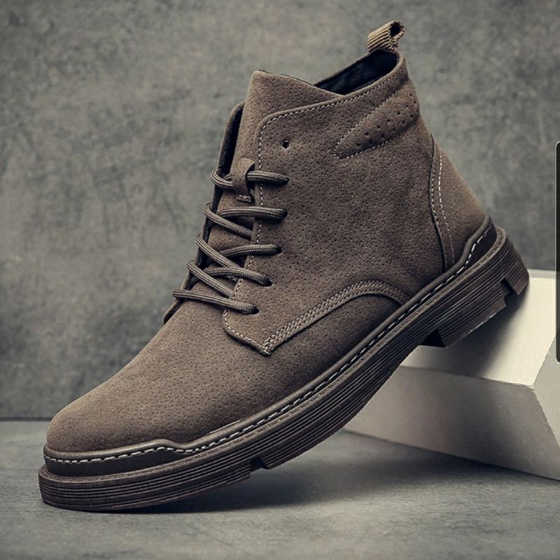 Giày boot nam <<SIÊU XỊN XÒ>> da mềm cao cấp (nâu đậm) | BigBuy360 - bigbuy360.vn