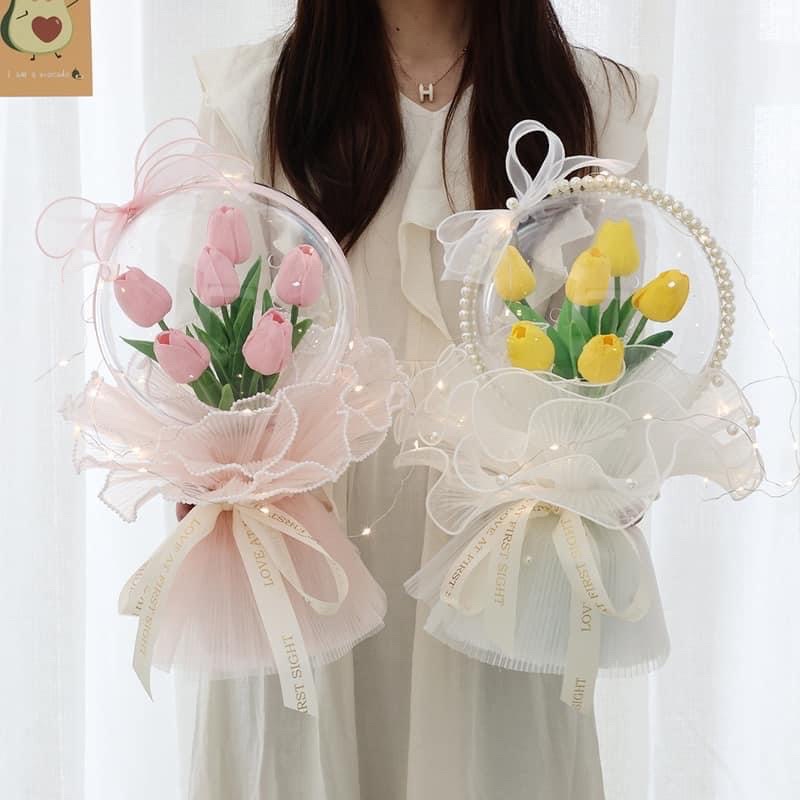 Bó hoa bóng tulip có đèn led