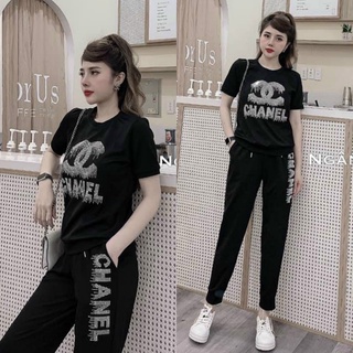 [CAO CẤP] Bộ đồ thể thao đính đá TT503  [HÀNG XUẤT NHẬT-HÀN QUỐC]