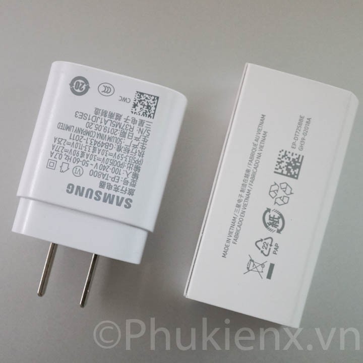 [HÀNG CHUẨN] Củ Sạc Nhanh SamSung 25W Chân Cắm Type C ( Bảo Hành 12 Tháng)