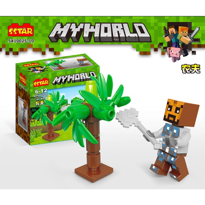 Đồ Chơi Lắp Ráp minecraft Hình Các Con Vật không có hộp