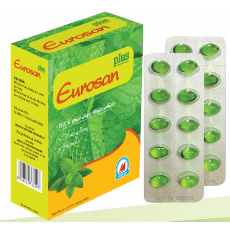 VIÊN UỐNG EUROSAN XANH Hộp 100 viên