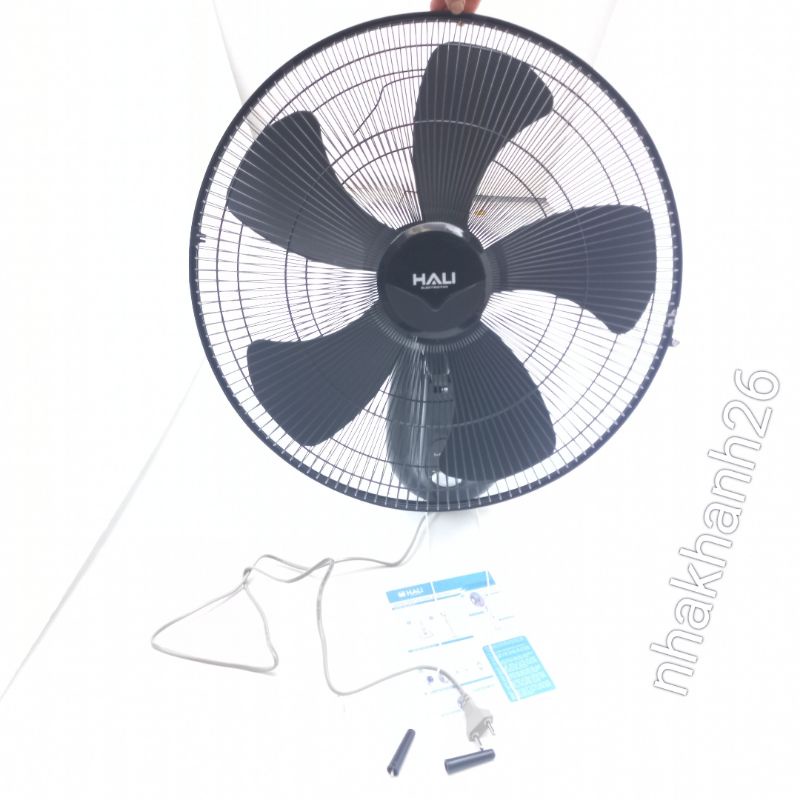 Quạt treo tường giật 2 dây HaLi cánh 450