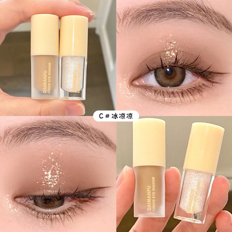 Phấn Mắt DAIMANPU Dạng Lỏng Matte Glitter Chống Thấm Nước Nhanh Khô Độ Bão Hòa Cao