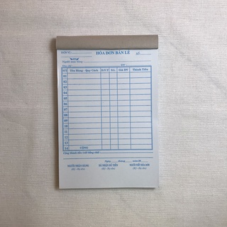 HÓA ĐƠN 1 LIÊN 100 TỜ (NY)