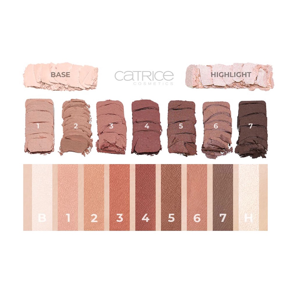 CATRICE Matte Cocoa Bảng Phấn Mắt 9 Màu Sắc Hiệu Ứng Lì / Ánh Nhũ Thiết Kế Vỏ Lấp Lánh Thời Trang