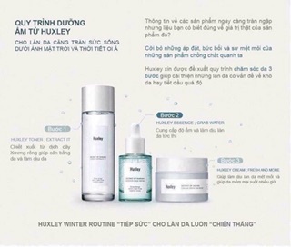Set dưỡng da Huxley fullsize