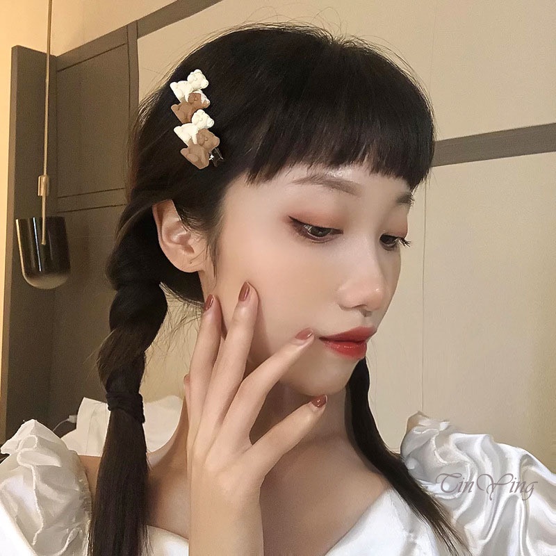 GETNOIVAS Kẹp Tóc Hình Động Vật Hoạt Hình 3D Dễ Thương Cho Nữ