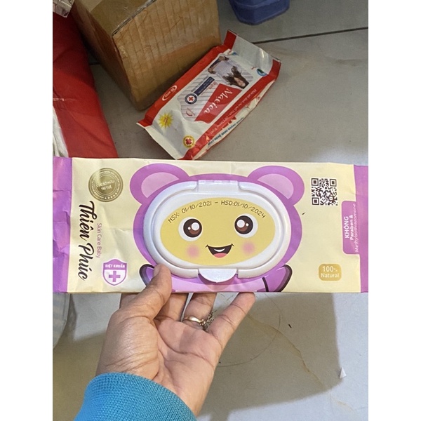 Khăn ướt Không mùi THIÊN PHÚC 100 tờ