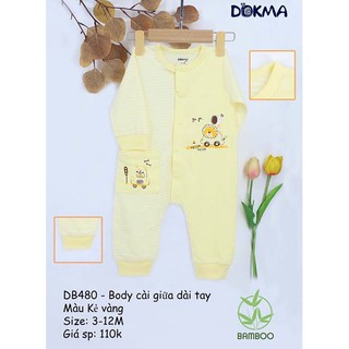 Body cài giữa dài tay Dokma