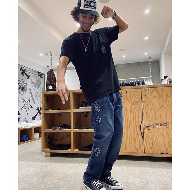 Quần jeans Chrome Hearts nam nữ cao cấp