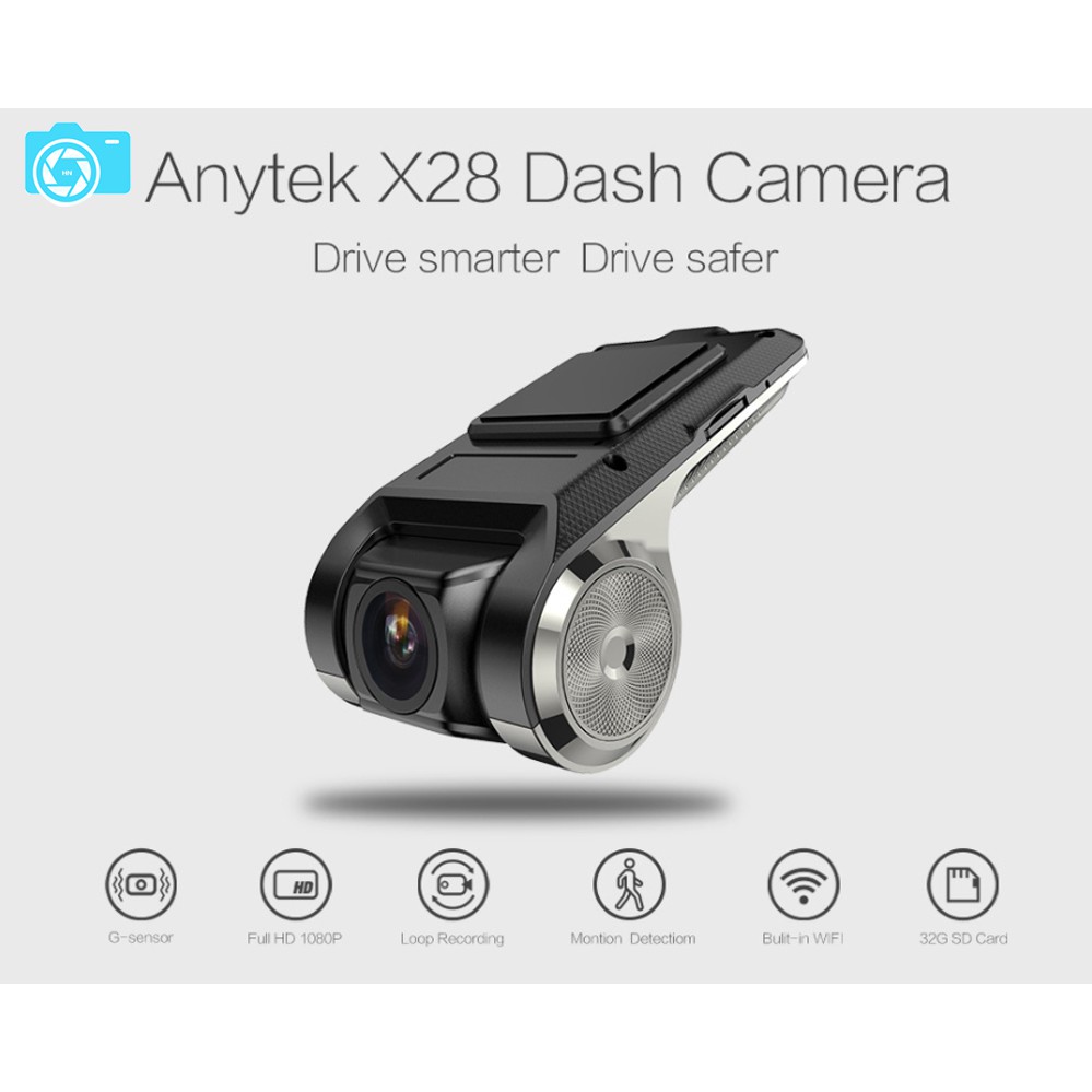 Máy quay hành trình android, camera hành trình x28 anytek full hd 1080