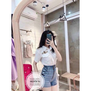 Áo sơmi nữ cơ trưởng( kèm ảnh thật ở cuối)