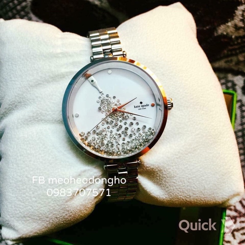 ĐỒNG HỒ NỮ Kate Spade Holland Silvertone Champagne Bottle