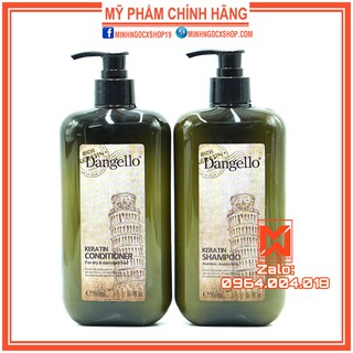 Dầu gội xả dangello keratin phục hồi siều mượt 500ml chính hãng