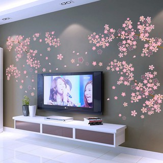 Decal dán tường hình hoa mận dễ thương