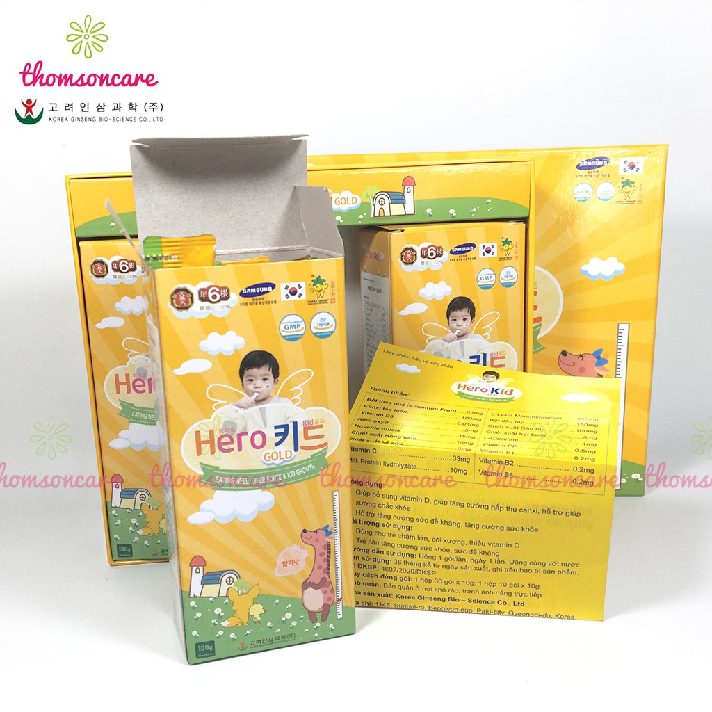 Siro ăn ngon cho bé Hero Kid Gold - Nhập khẩu từ Hàn Quốc - Herokid