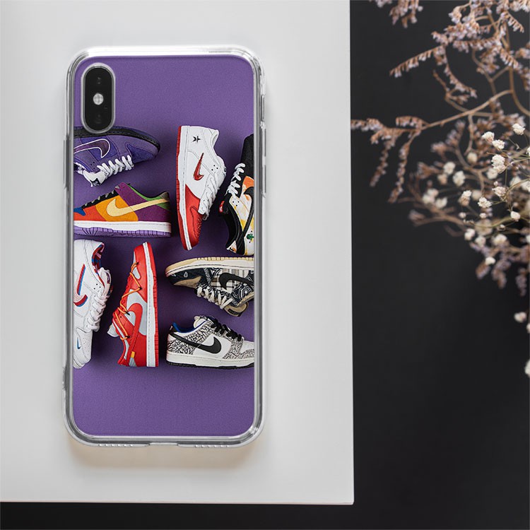 Ốp lưng NIKE Collection nền tím cho Iphone 5 6 7 8 Plus 11 12 Pro Max X Xr NIKPOD00325