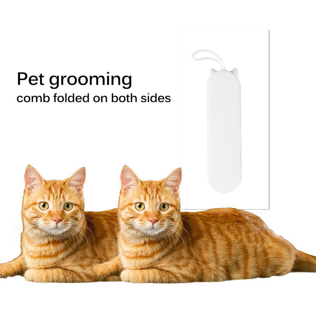 Lược Chải Lông 1 Bàn Chải Cho Thú Cưng 2 Đầu Có Thể Gập Lại