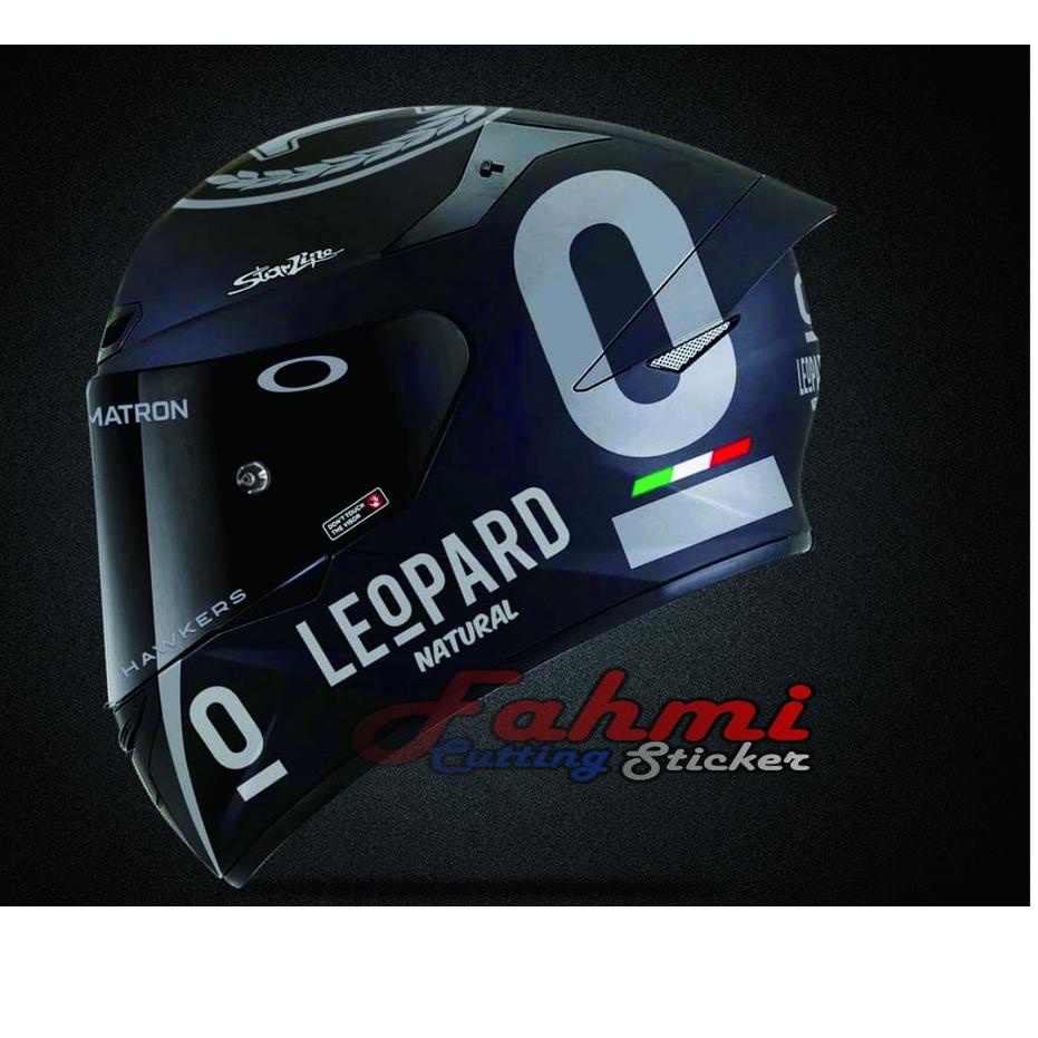 Sticker Dán Mũ Bảo Hiểm Họa Tiết Da Báo Dùng Một Lần Chất Lượng Cao